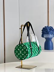 Louis Vuitton | Papillon Green Monogram Velvet M46206 - 31 x 15 x 15cm - 6