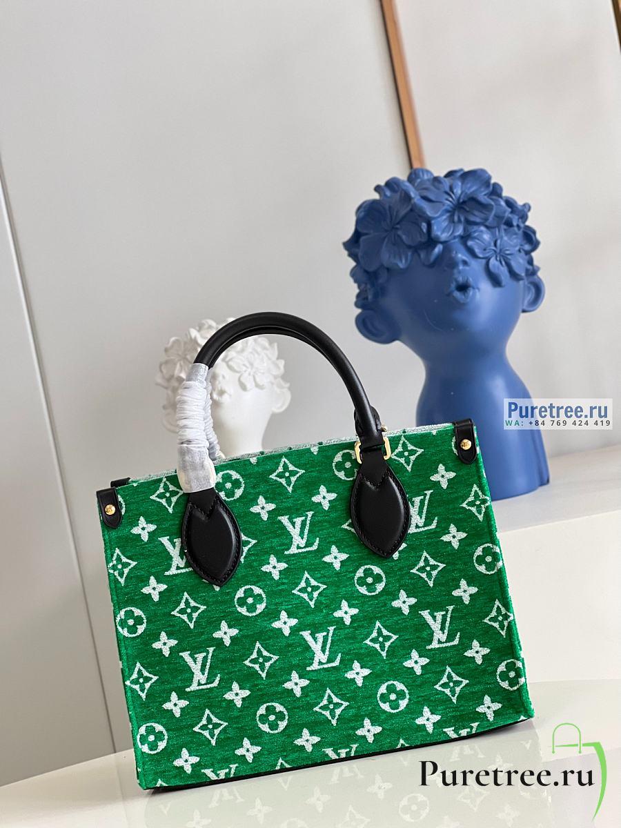 Louis Vuitton Green & White Monogram On The Go PM – Savonches
