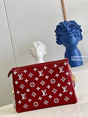 Louis Vuitton | Coussin PM Monogram Red Lambskin M20761 - 26 x 20 x 12cm - 4