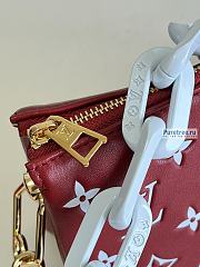 Louis Vuitton | Coussin PM Monogram Red Lambskin M20761 - 26 x 20 x 12cm - 6