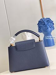 Louis Vuitton | Capucines MM Marine Blue Taurillon Leather M59438 - 31.5 x 20 x 11cm - 3