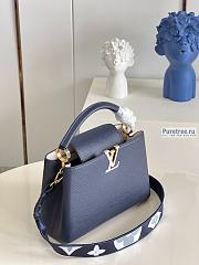 Louis Vuitton | Capucines MM Marine Blue Taurillon Leather M59438 - 31.5 x 20 x 11cm - 4