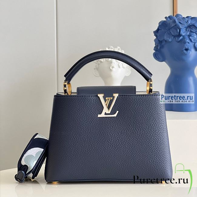 Louis Vuitton | Capucines BB Marine Blue Taurillon Leather M59438 - 27 x 18 x 9cm - 1