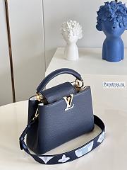 Louis Vuitton | Capucines BB Marine Blue Taurillon Leather M59438 - 27 x 18 x 9cm - 4