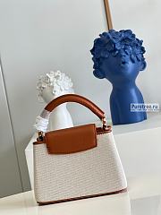 Louis Vuitton | Capucines Mini Brown Taurillon Leather And Canvas M59969 - 21 x 14 x 8cm - 4