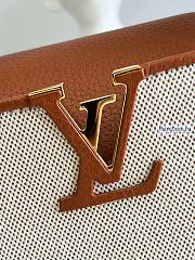 Louis Vuitton | Capucines Mini Brown Taurillon Leather And Canvas M59969 - 21 x 14 x 8cm - 5