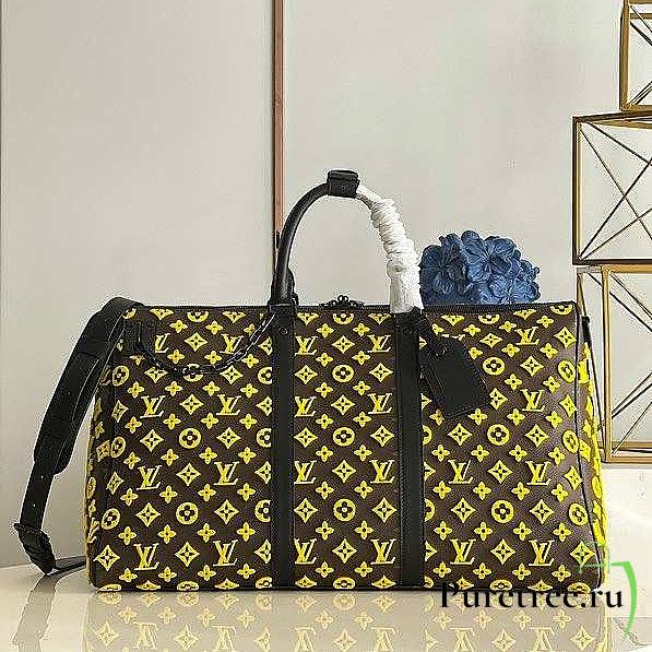 LOUIS VUITTON | Keepall Triangle Bandouliere Yellow - 50cm - 1