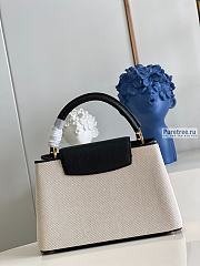 Louis Vuitton | Capucines MM Black Taurillon Leather And Canvas M59872 - 31.5 x 20 x 11cm - 4