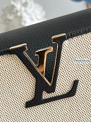 Louis Vuitton | Capucines MM Black Taurillon Leather And Canvas M59872 - 31.5 x 20 x 11cm - 5