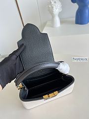 Louis Vuitton | Capucines Mini Black Taurillon Leather And Canvas M59872 - 21 x 14 x 8cm - 2