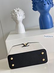 Louis Vuitton | Capucines Mini Black Taurillon Leather And Canvas M59872 - 21 x 14 x 8cm - 3