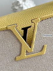 Louis Vuitton | Capucines MM Yellow Taurillon Leather And Canvas M59873 - 31.5 x 20 x 11cm - 6