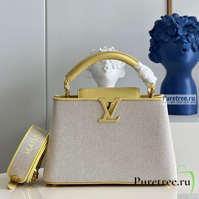 Louis Vuitton | Capucines BB Yellow Taurillon Leather And Canvas M59873 - 27 x 18 x 9cm - 1