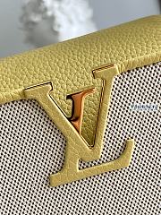 Louis Vuitton | Capucines BB Yellow Taurillon Leather And Canvas M59873 - 27 x 18 x 9cm - 5
