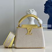 Louis Vuitton | Capucines BB Yellow Taurillon Leather And Canvas M59873 - 21 x 14 x 8cm - 1