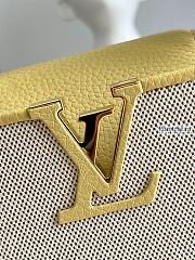 Louis Vuitton | Capucines BB Yellow Taurillon Leather And Canvas M59873 - 21 x 14 x 8cm - 5