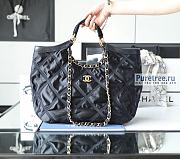 CHANEL | Large Shopping Bag Black Nylon AS3152 - 34 x 44 x 11cm - 1
