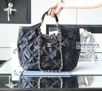 CHANEL | Large Shopping Bag Black Nylon AS3152 - 34 x 44 x 11cm