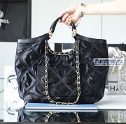 CHANEL | Large Shopping Bag Black Nylon AS3152 - 34 x 44 x 11cm - 5