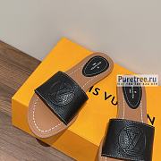 Louis Vuitton | Lock It Flat Mule In Black Leather - 2