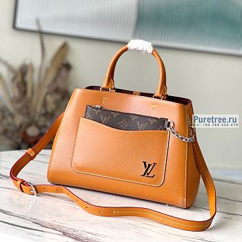 Louis Vuitton | Marelle Tote MM Brown Epi Leather M59953 - 30 x 21 x 13cm