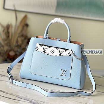 Louis Vuitton | Marelle Tote MM Blue Epi Leather M59950 - 30 x 21 x 13cm