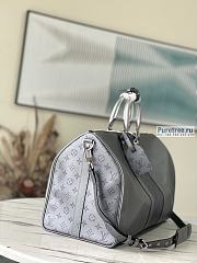 Louis Vuitton |  Keepall Bandoulière 50 White Taiga Leather M53766 - 50 x 29 x 23cm - 3