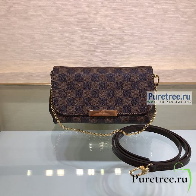 Louis Vuitton | Favorite PM Damier Ebene Canvas M41276 - 24 x 14 x 4cm - 1