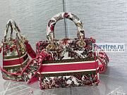 DIOR | Medium Lady D-lite Bag Multicolor Butterfly Embroidery - 24 x 20 x 11cm - 4