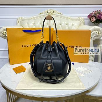 Louis Vuitton | Lockme Bucket Black Leather M57687 - 23 x 23 x 16cm