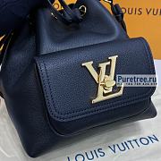 Louis Vuitton | Lockme Bucket Black Leather M57687 - 23 x 23 x 16cm - 4