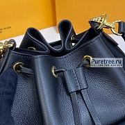 Louis Vuitton | Lockme Bucket Black Leather M57687 - 23 x 23 x 16cm - 6