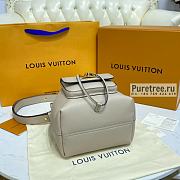 Louis Vuitton | Lockme Bucket Greige Leather M57688 - 23 x 23 x 16cm - 2