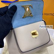 Louis Vuitton | Lockme Bucket Greige Leather M57688 - 23 x 23 x 16cm - 5