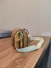 Louis Vuitton | City Keepall Monogram Stripes Brown Canvas M45963 - 27 x 17 x 13cm - 6