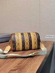 Louis Vuitton | City Keepall Monogram Stripes Brown Canvas M45963 - 27 x 17 x 13cm - 2