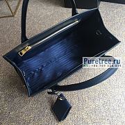 PRADA |  Monochrome Medium Saffiano Bag Navy Blue 1BA155 - 33 x 24.5 x 15cm - 2