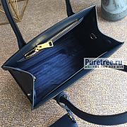 PRADA |  Monochrome Small Saffiano Bag Navy Blue 1BA156 - 26 x 20 x 15cm - 3