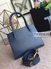 PRADA |  Monochrome Small Saffiano Bag Navy Blue 1BA156 - 26 x 20 x 15cm - 6