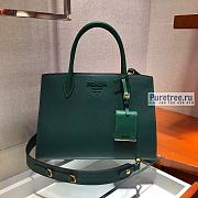 PRADA |  Monochrome Medium Saffiano Bag Green 1BA155 - 33 x 24.5 x 15cm - 1