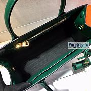 PRADA |  Monochrome Medium Saffiano Bag Green 1BA155 - 33 x 24.5 x 15cm - 3