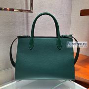PRADA |  Monochrome Medium Saffiano Bag Green 1BA155 - 33 x 24.5 x 15cm - 5