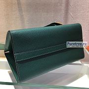 PRADA |  Monochrome Small Saffiano Bag Green 1BA156 - 26 x 20 x 15cm - 6