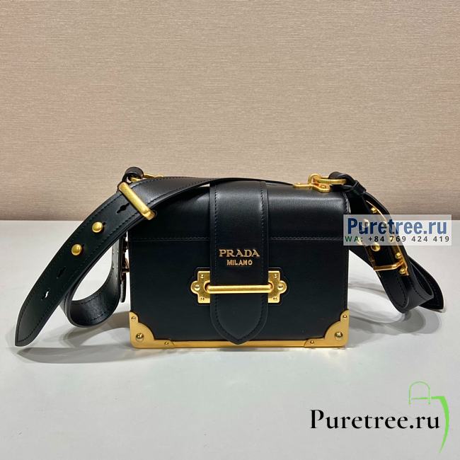 PRADA | Prada Cahier Black Leather Bag 1BD045 - 20 x 14.5 x 7cm - 1