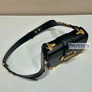 PRADA | Prada Cahier Black Leather Bag 1BD045 - 20 x 14.5 x 7cm - 5