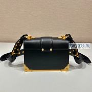 PRADA | Prada Cahier Black Leather Bag 1BD045 - 20 x 14.5 x 7cm - 3