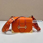 PRADA | Prada Cahier Orange Leather Bag 1BD045 - 20 x 14.5 x 7cm - 1