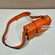 PRADA | Prada Cahier Orange Leather Bag 1BD045 - 20 x 14.5 x 7cm - 5