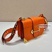 PRADA | Prada Cahier Orange Leather Bag 1BD045 - 20 x 14.5 x 7cm - 4