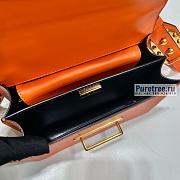 PRADA | Prada Cahier Orange Leather Bag 1BD045 - 20 x 14.5 x 7cm - 3